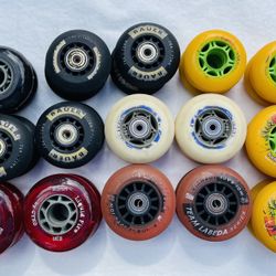 Lot Of 30 Pre-Owned In-line Skate Wheels