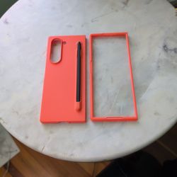 Galaxy Fold 6 Case With Stylist And Front Screen.