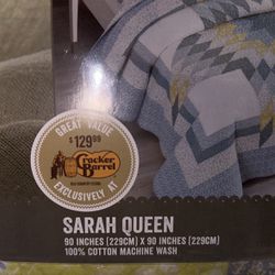Sarah Queen Stitched Comforter 