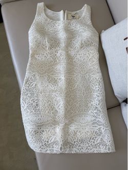 Maje white lace dress Size 2 #weddingguest #formal
