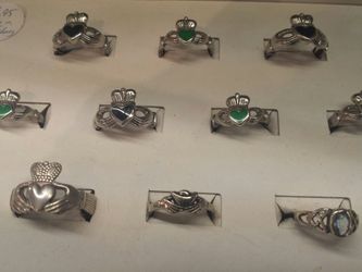 Sterling silver Claddagh Rings