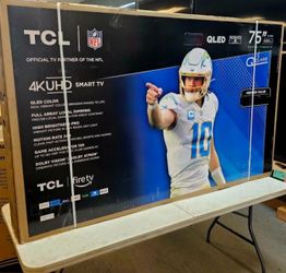 75 Tv $55 Down On Financing Free Delivery Six Month Warranty. 75 Tv TCL Smart 4k Hdtv full array LED TV 