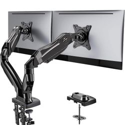 HUANUO Dual Monitor Stand - Full Adjustable Monitor Desk Mount Swivel Vesa Bracket