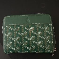 Green Goyard wallet
