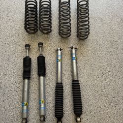 Jeep Wrangler JK 3” Lift: Lightly Used Bilstein 5100 Shocks + Matching Lift Springs