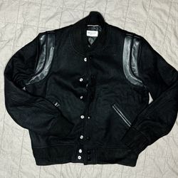 Saint Laurent Teddy Varsity Jacket – Black, Size M