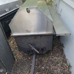 Stainless Steel Propane Grill Trailer