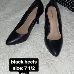 black heels