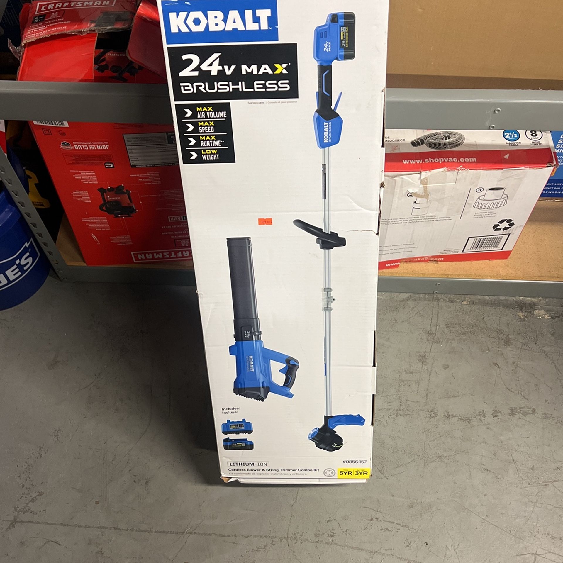 Kobalt Cordless Blower And String Trimmer Combo Kit