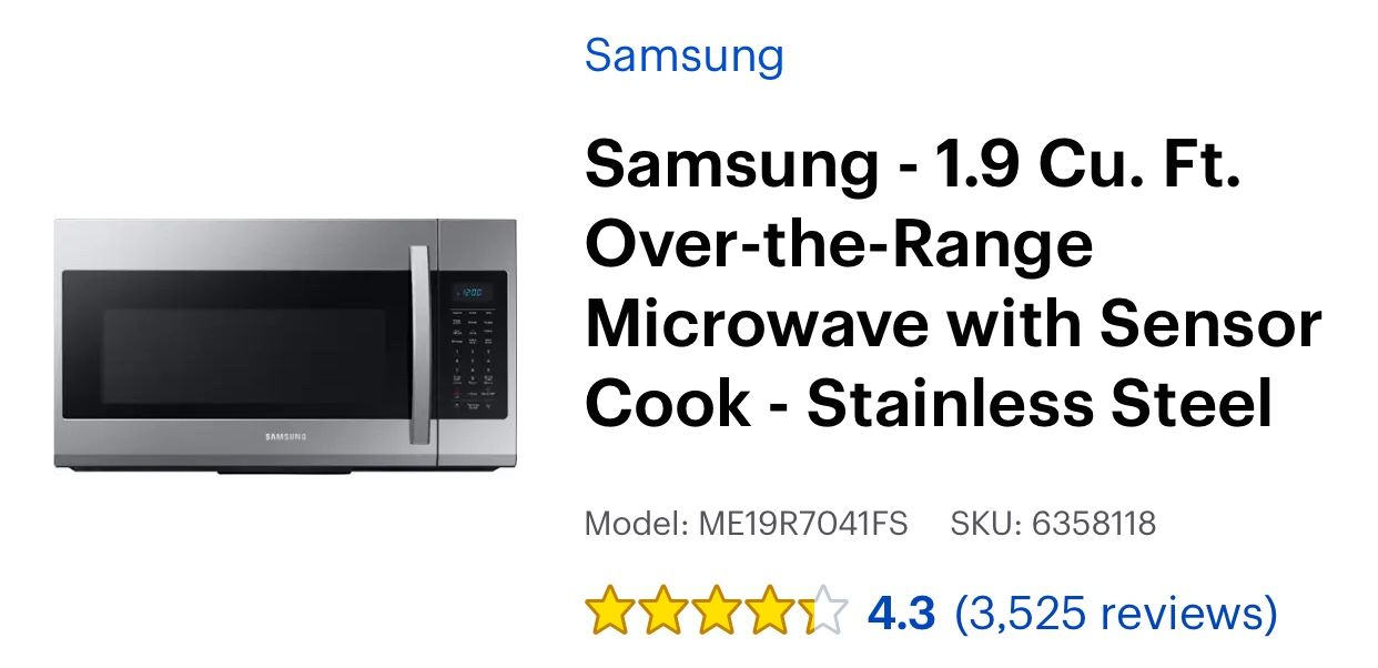 Over - The - Range Microwave