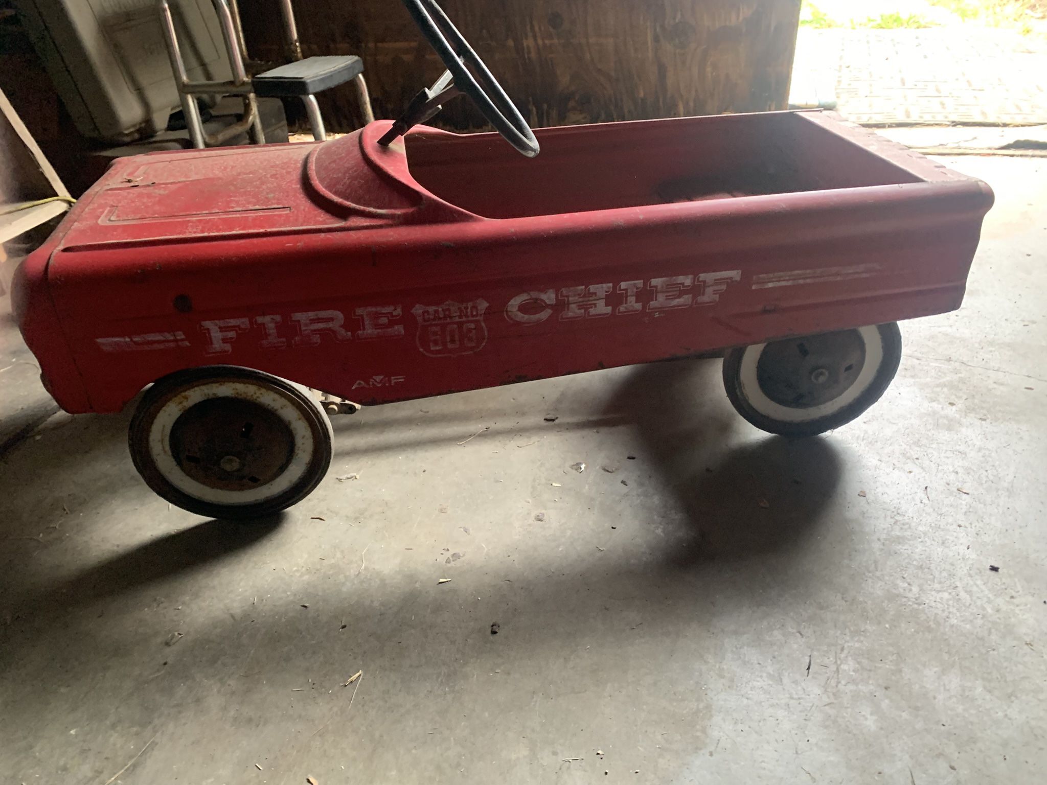 Amf Fire Chief 503 Fire Truck Pedal Car