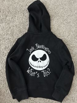 3T Zip Up Jack Skellington Sweater
