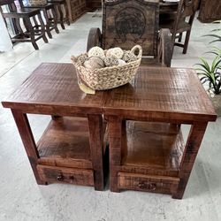 Mesita Lateral Con Cajón 