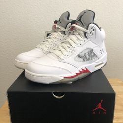 DS Jordan 5 Supreme White size 9.5