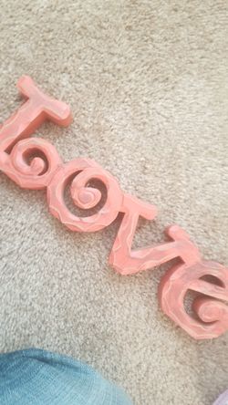 Wood love decor