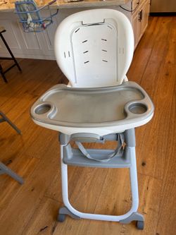 The Ingenuity SmartClean Trio Elite 3-in-1 High Chair shown in the image typically retails for approximately $119.99 at major retailers.
