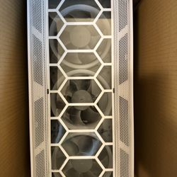 White Gaming RGB Front Light Pc Case