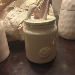 Bunny Rabbit Canister- Magenta