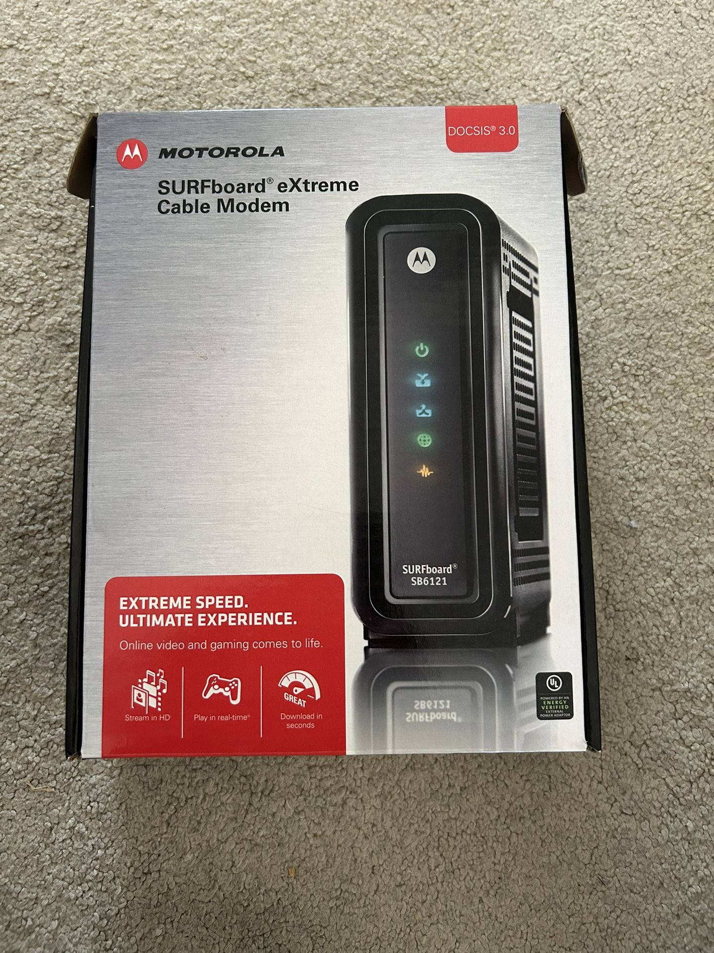Motorola Surfboard extreme cable modem Docsis 3.0