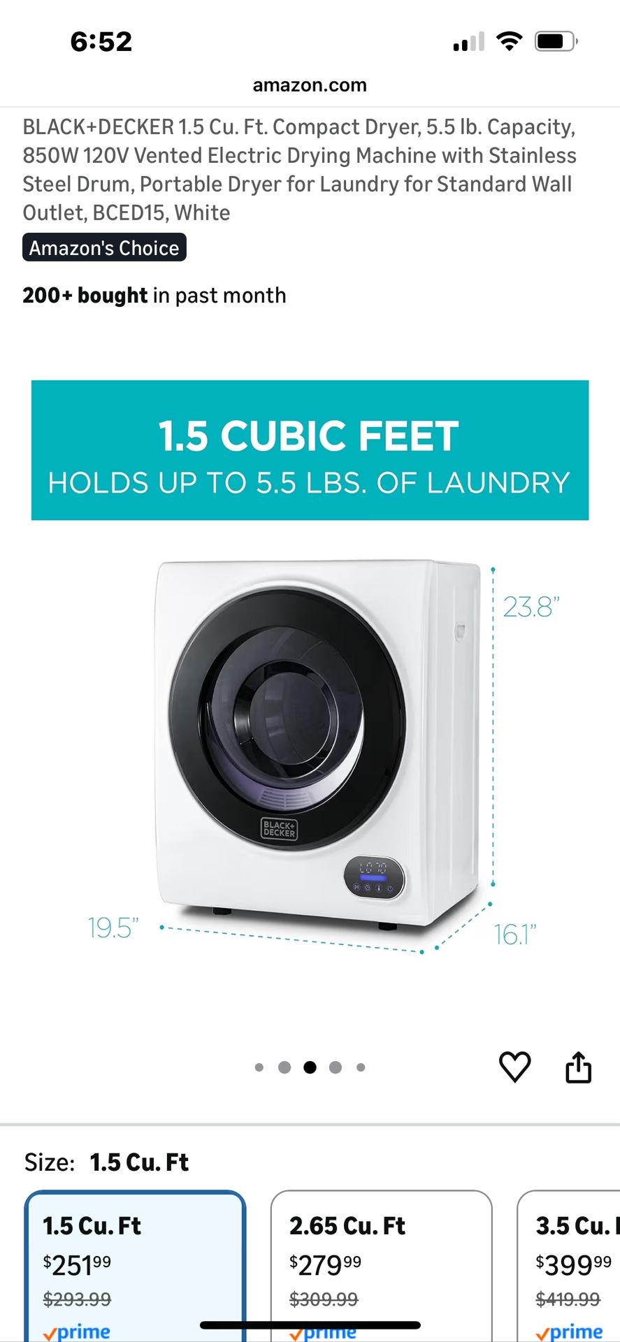 Black & Decker Compact Dryer