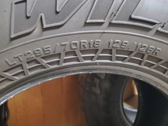 (4) 295 70r18 Falken Wildpeak AT3s