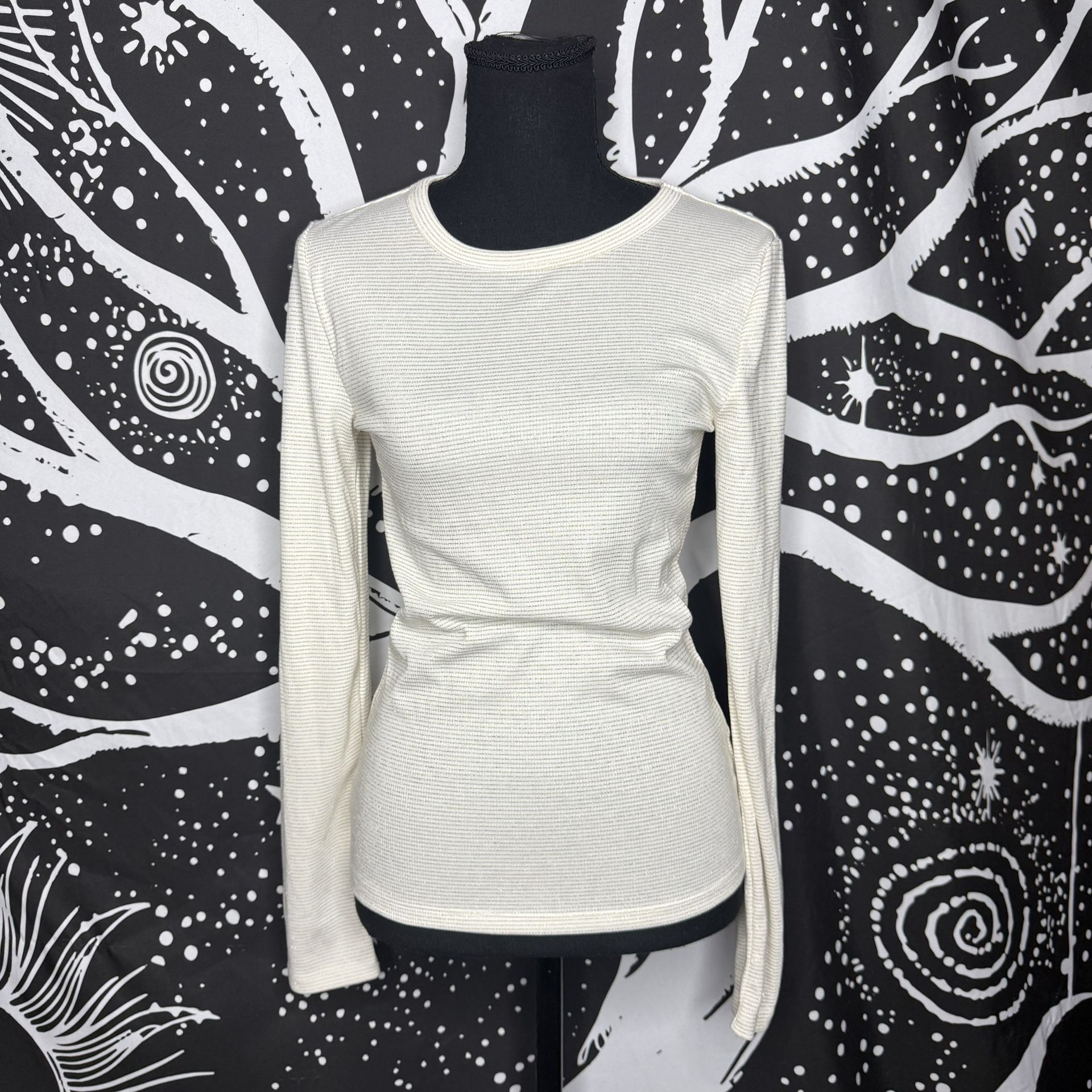 GAP Women's Ivory Long Sleeve Top
