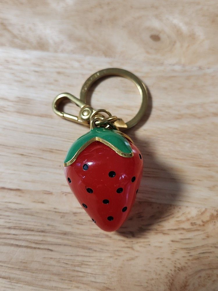Beautiful Stylish Strawberry Women's Purse Charm/ Keychain