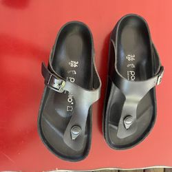 Birkenstock Papillio Gizeh Plafform Leather Sandals Size 36