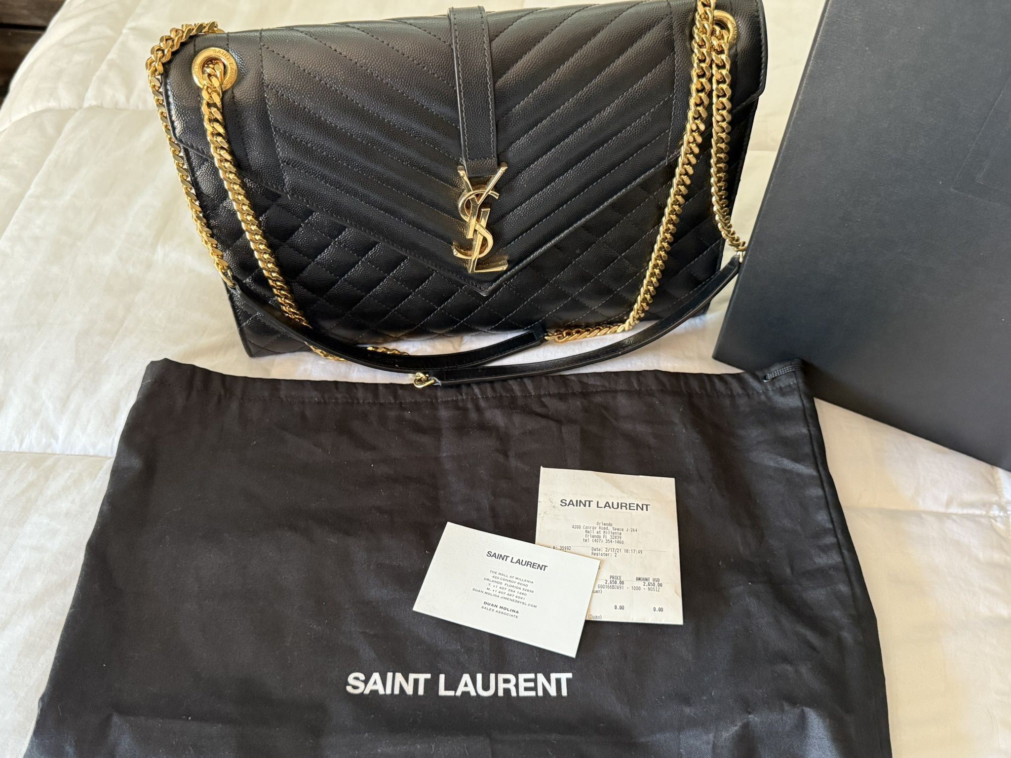 YSL Large Envolope Purse