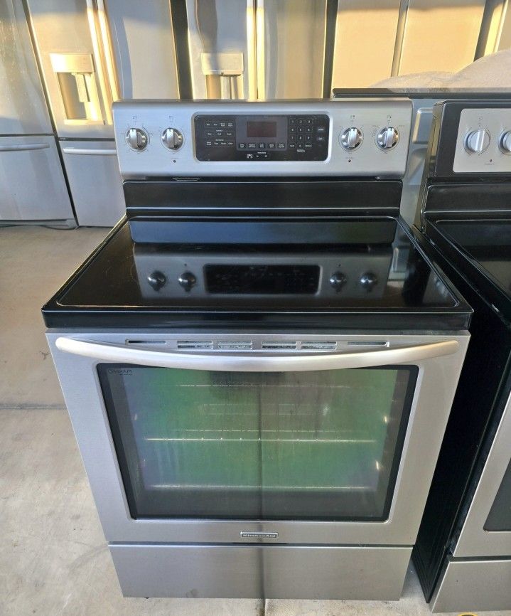 Stove Is Electric Stainless Steel