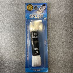 Shoe Gear Flat Athletic Shoe Laces Sport White 30” Inches