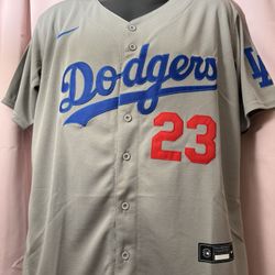 Kyle Tucker #23 Men's Los Angeles Dodgers Nike Grey Jersey