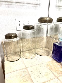 Restoration Hardware Jars (set Of 3)