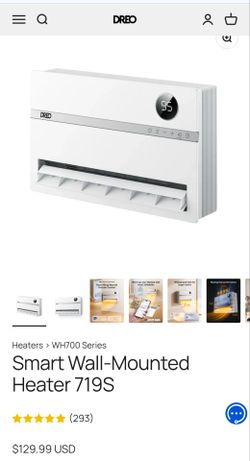 Dreo Smart Wall Mounted Heater, Open Box, Never Used
