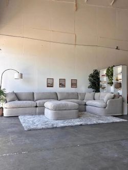 Aiden & Ivy Fabric Modular Cloud Sectional couch