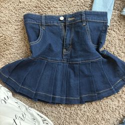 Denim Flared skirts size M/L