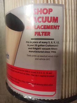 Shop Vac Filter