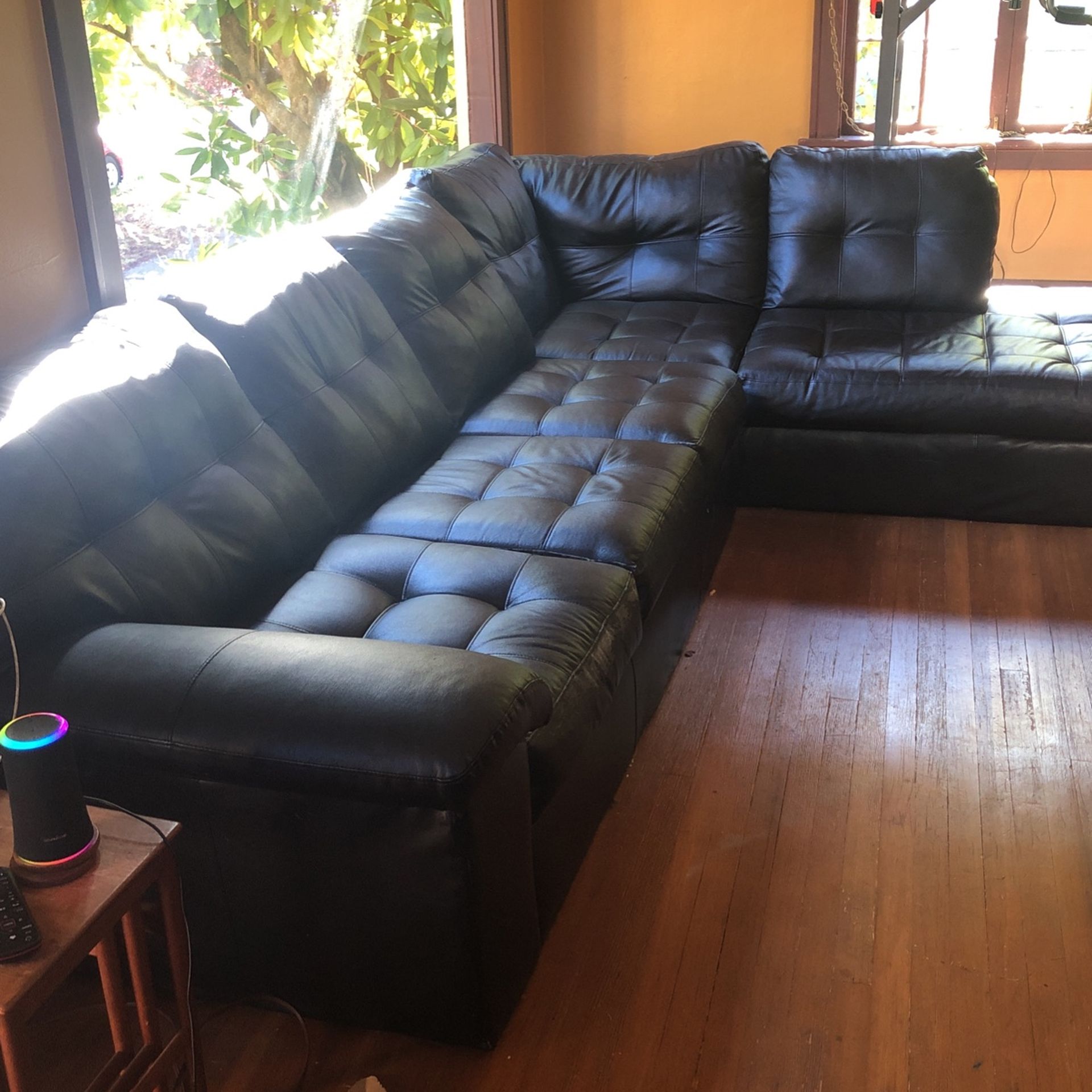 Leather Coach/sectional 