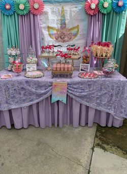 Candy table.