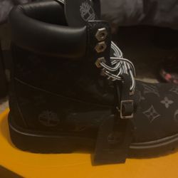 Louis Vuitton embossed Timberland boot
