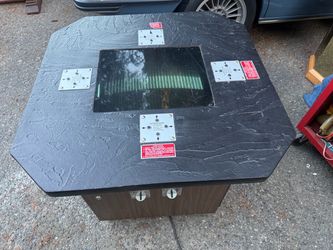 Vintage 1977 Amutech mine sweeper four player cocktail arcade table game repair restoration