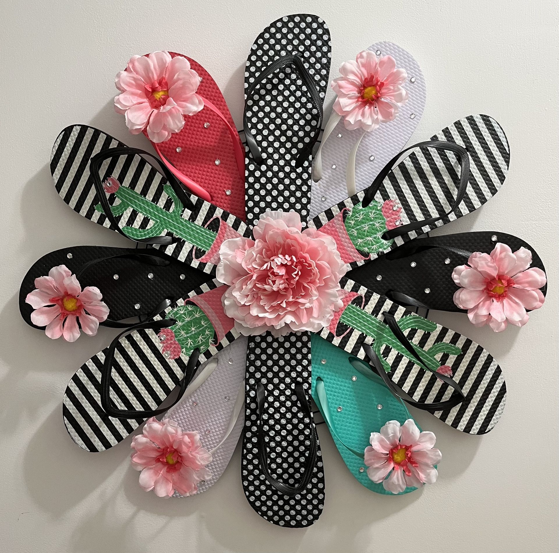 Cactus Flip Flop Wreath