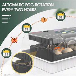 Brand New Egg Incubator Clear View, Automatic Egg Turner, Temperature Humidity Control, Egg Candler, Poultry Egg Incubator for Hatching 12-15 Chicken 