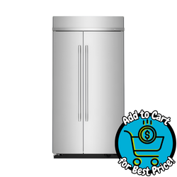 25.5 Cu. Ft. 42-Inch Built-In Side-by-Side Refrigerator with Signature Platinum Interior in PrintShield® Finish