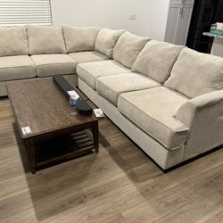 HUGE MATHIS DEEP SECTIONAL COUCH