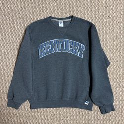 Russell Athletic University Of Kentucky Wildcats Men’s Gray Crewneck Sweater 