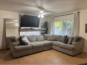 Sectional Sofa Gray