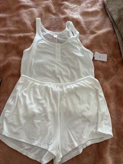 White Pointelle PJ Set