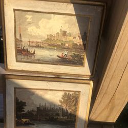 Antiqued Florentine Plaques Italy Art