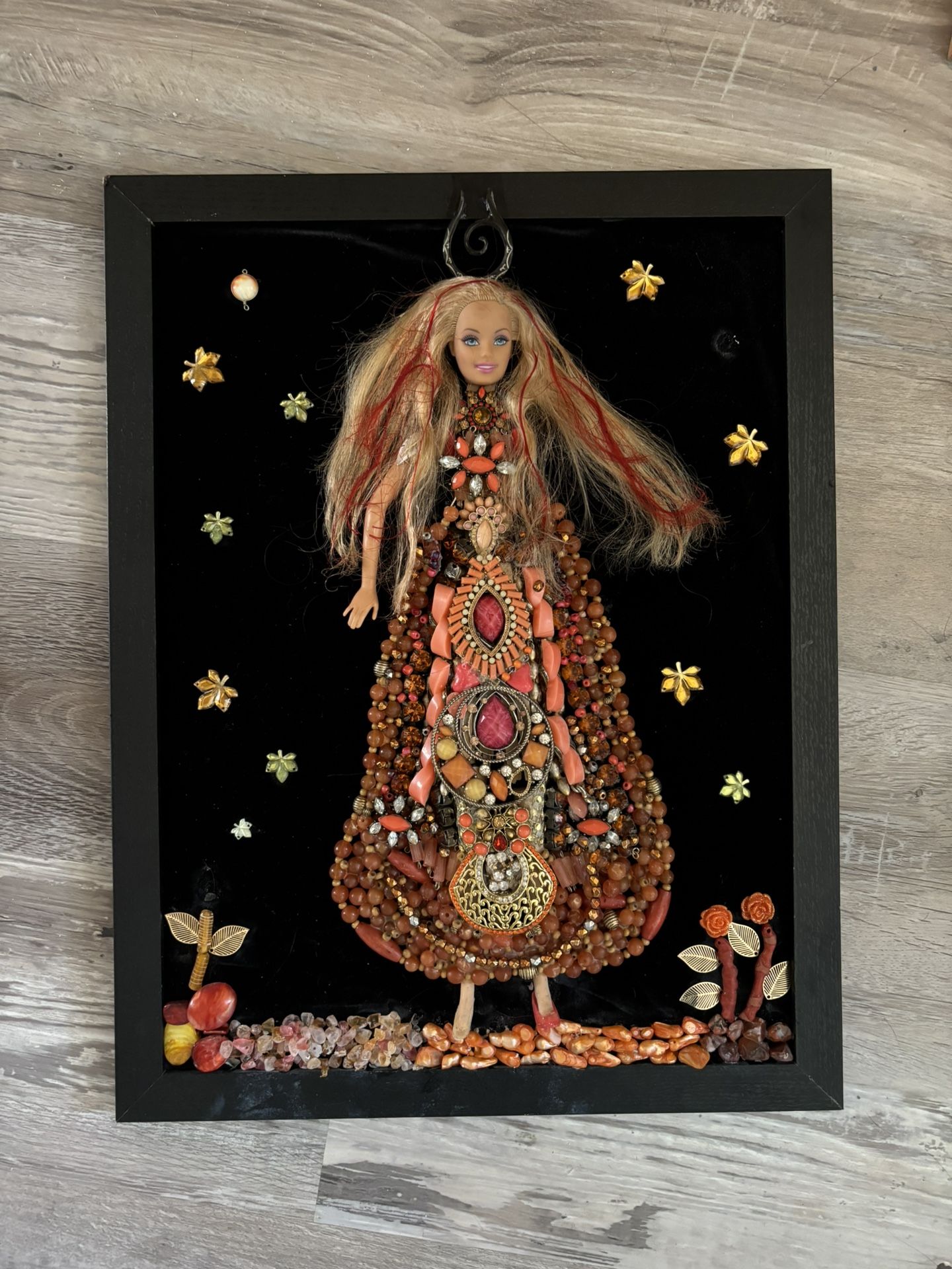 Unique Barbie Art In A Frame